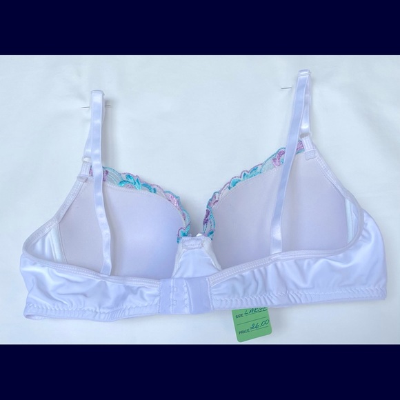 NWT Brazilian Style Women Sexy 🔥🔥Underwired Padded Embroidered Bra Large - Picture 5 of 11